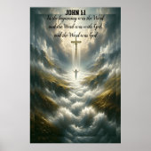 John 1:1 Am Anfang war das Wort Poster (Vorne)