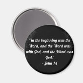 John 1:1 Magnet (Vorderseite/Rückseite)