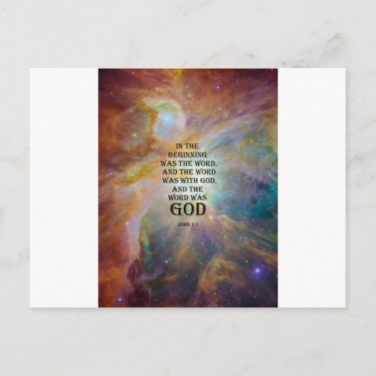 John 1:1 postkarte (Vorderseite)