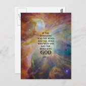 John 1:1 postkarte (Vorne/Hinten)
