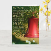 John 1:1 Weihnachtskarte Karte (Gelbe Blume)