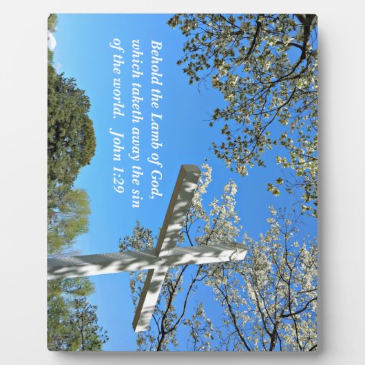 John 1:29 Siehe das Lamm Gottes, das Fotoplatte (Vorderseite)