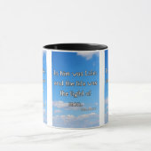 John 1:4 KJV Bible Verse Pic Zwei-Tone-Tasse Tasse (Zentrum)