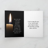 John 1:5 Das Licht leuchtet in der Finsternis Karte (Innenseite)