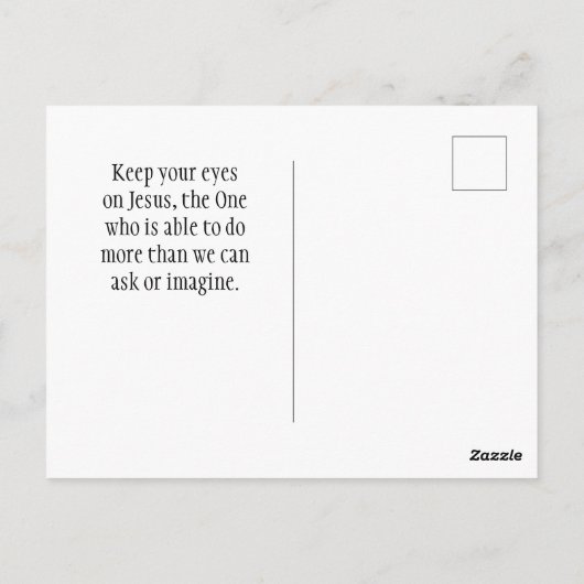 John 1:5 Das Licht leuchtet in der Finsternis Postkarte (Rückseite)