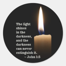 John 1:5 Das Licht leuchtet in der Finsternis
