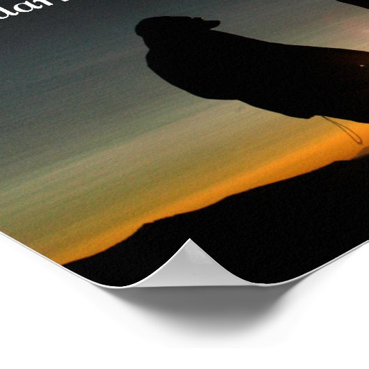 John 1:5 Das Licht scheint in der Dunkelheit Poster (Ecke)