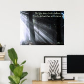 John 1:5 poster (Heimbüro)