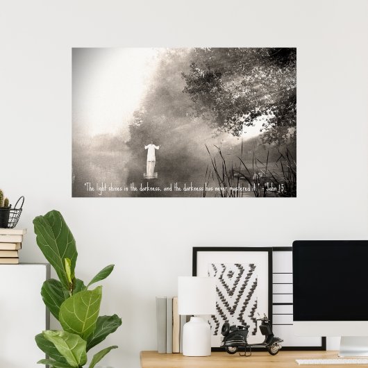 JOHN 1:5-Poster Poster (Heimbüro)