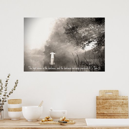 JOHN 1:5-Poster Poster (Küche)