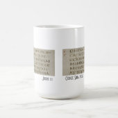 John 1 auf Griechen Kaffeetasse (Mittel)