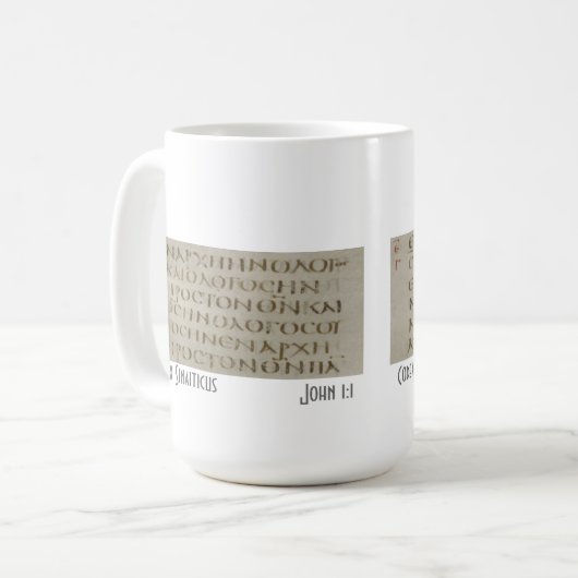 John 1 auf Griechen Kaffeetasse (Vorderseite Links)