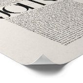 John 1 - Bible Verse Moderne Schrift Kunst Poster (Ecke)