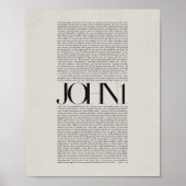 John 1 - Bible Verse Moderne Schrift Kunst Poster (Vorne)
