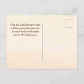 John 20:21 Wie der Vater mir geschickt hat, sende Postkarte (Rückseite)