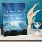 John 20:29 Selig sind diejenigen, die nicht gesehe Fotoplatte (Seite)