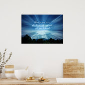 John 20:29 Selig sind diejenigen, die nicht gesehe Poster (Küche)