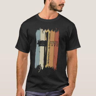 John 316 Christlich Cross Bible Retro Christliche  T-Shirt