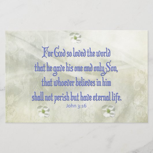 John 316 Dogwood Briefpapier (Vorderseite)