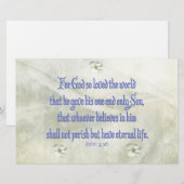 John 316 Dogwood Briefpapier (Vorne/Hinten)