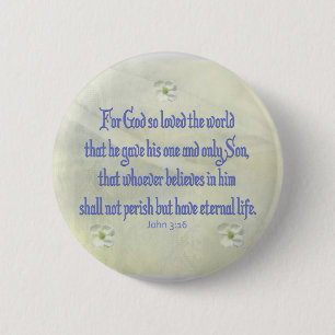 John 316 Dogwood Button