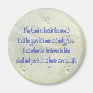 John 316 Dogwood Magnet