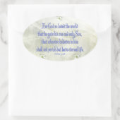 John 316 Dogwood Ovaler Aufkleber (Tasche)