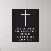 John 316 Fwall Art oder Gott So liebte die Weltbib Leinwanddruck (Vorderseite)