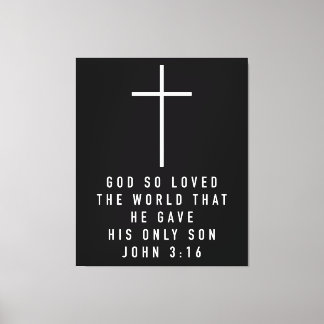 John 316 Fwall Art oder Gott So liebte die Weltbib Leinwanddruck