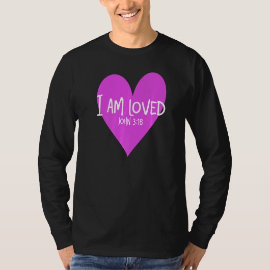 John 316 I Bin Loved Heart T-Shirt (Vorderseite)