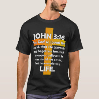 John 316 KJV Bible Verse auf der Rückseite Premium T-Shirt
