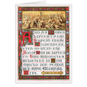 John-3:14 - 15 Schrifts-Erbgrafik