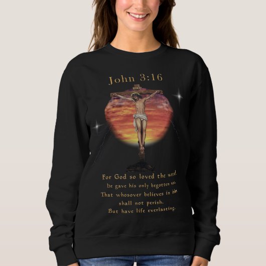John 3:166 sweatshirt (Vorderseite)