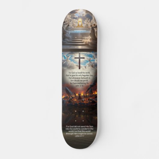 John 3:16-17 skateboard (Vorderseite)