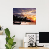 John 3:16 #1 NIV - Scripture Christlich Wall Art Poster (Heimbüro)