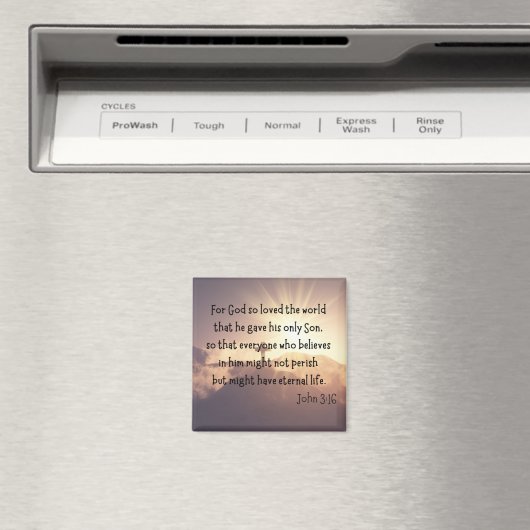 John 3:16 2" Magnet