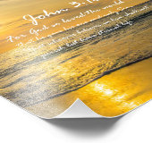 John 3:16 #2 NIV - Scripture Christlich Wall Art Fotodruck (Ecke)
