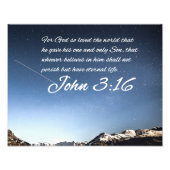 John 3:16 #7 NIV - Scripture Christlich Wall Art Fotodruck (Vorne)