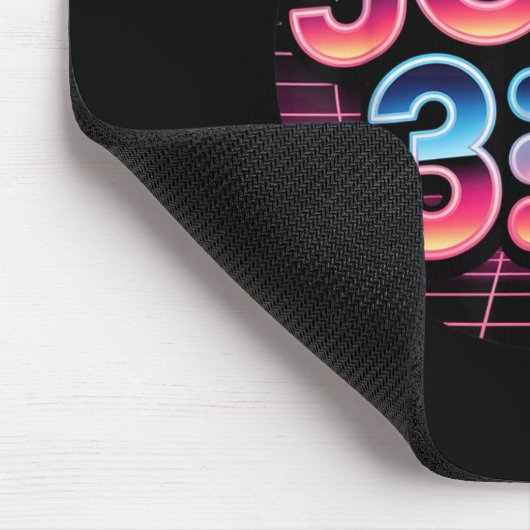 John 3_16 80s Retro Christian Faith Design  Mousepad (Ecke)