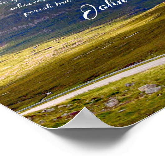 John 3:16 #9 NIV - Scripture Christlich Wall Art Poster (Ecke)