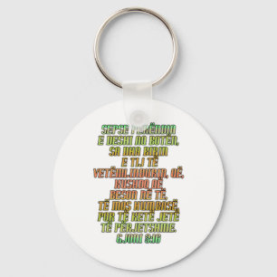 John 3:16 Albanisch Schlüsselanhänger