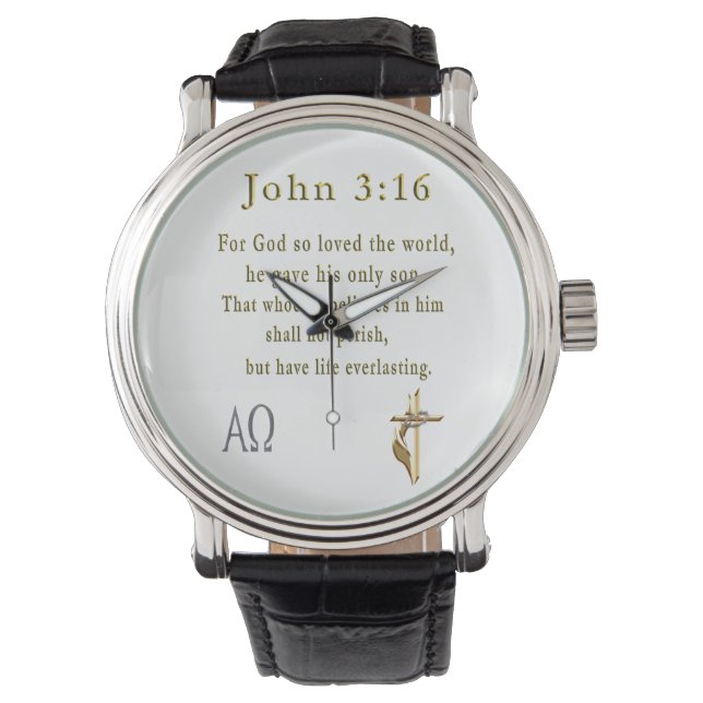John 3:16 armbanduhr (Vorderseite)