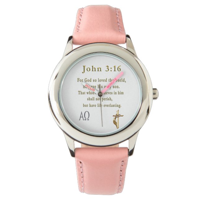 John 3:16 armbanduhr (Vorderseite)