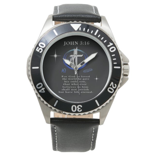 John 3:16 armbanduhr (Vorderseite)