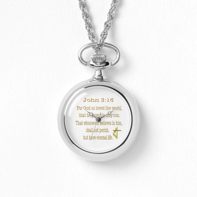 John 3:16 Artikel Armbanduhr (Vorderseite)