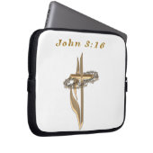John 3:16 Artikel Laptopschutzhülle (Vorne Rechts)