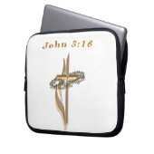 John 3:16 Artikel Laptopschutzhülle (Vorderseite Links)