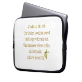 John 3:16 Artikel Laptopschutzhülle (Vorderseite Links)