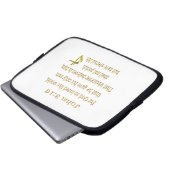 John 3:16 Artikel Laptopschutzhülle (Vorne Knopf)