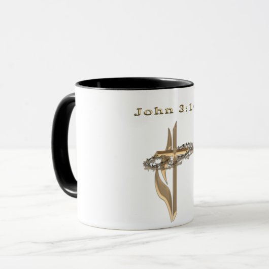 John 3:16 Artikel Tasse (Vorderseite Links)